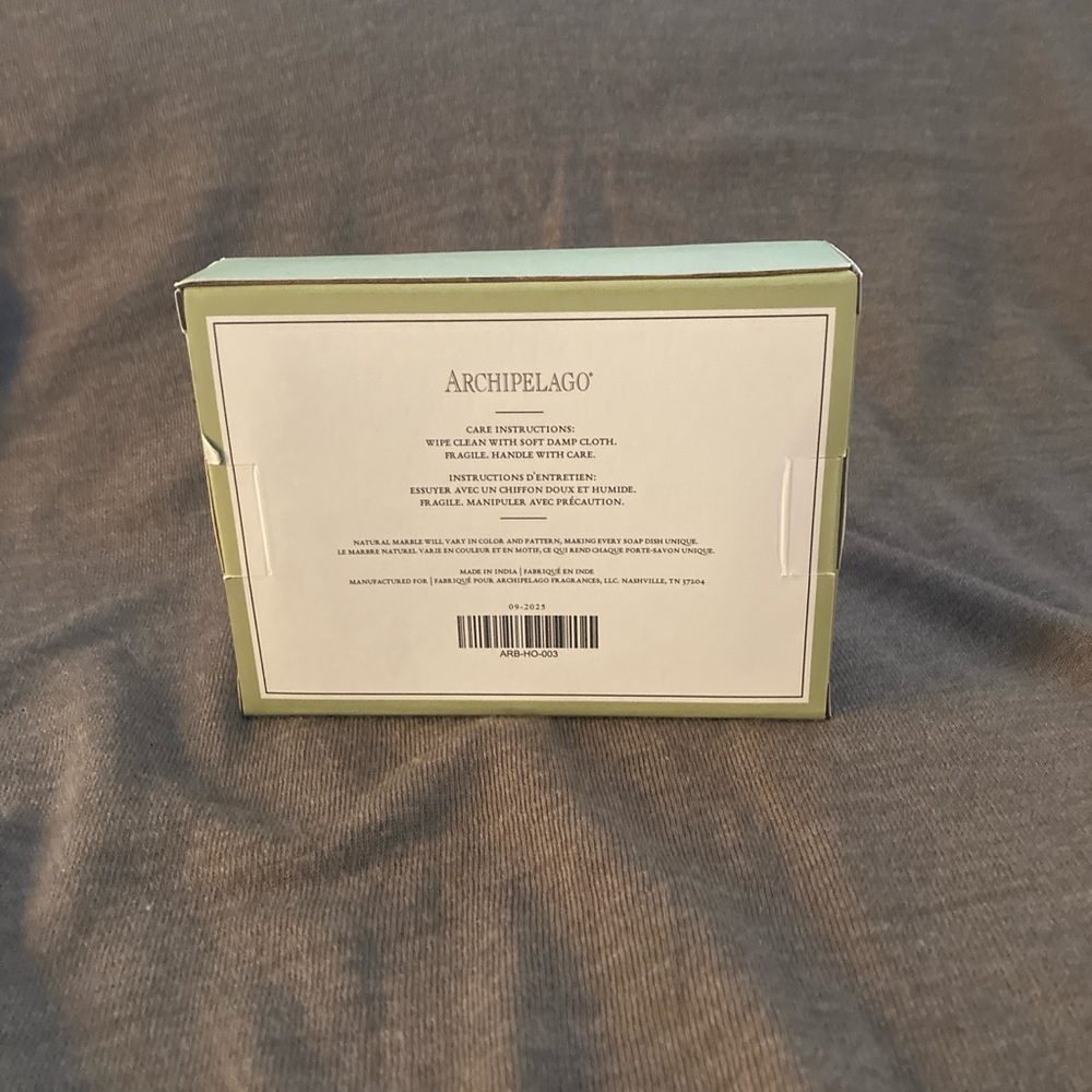 Archipelago Natural Beige Marble Soap Dish - Picture 3 of 4